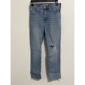 Madewell Women’s Size 25 The Perfect Vintage Crop Raw Hem High Rise Ankle Jeans